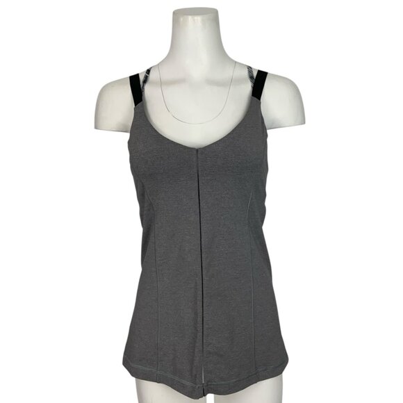 Lululemon Hot To Street Tank Top 8 Heathered Slate Slate Gray - Picture 2 of 14
